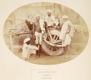 Goojur-Zemindars, Hindus, Rajpootana, aus The People of India, von J. Forbes Watson, veröffentlicht 1868