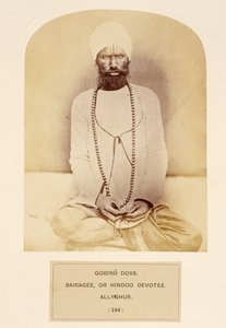 Govind Doss, Bairagee oder Hindoo-Devotee, Allyghur, aus The People of India, von J. Forbes Watson, veröffentlicht 1868