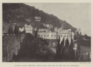 Gwyrch Castle, Abergele, Nordwales, der Sitz des Earl of Dundonald von English Photographer
