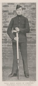 HRH Prinz Arthur von Connaught, dessen Regiment nach Südafrika beordert wird