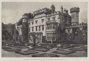 Hawarden Castle, Flintshire, der Sitz des rechten ehrenwerten W. E. Gladstone