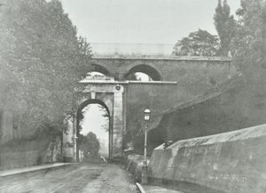 Highgate Archway, Archway Road Bridge: Gesamtansicht der alten Brücke, 1896