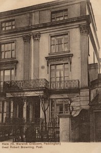 Heim des Dichters Robert Browning von English Photographer