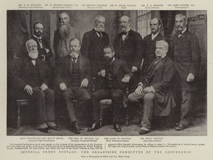 Imperiale Penny-Post, das Organisationskomitee der Konferenz