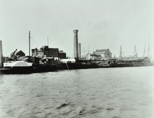 Isle of Dogs Pumpstation: Außenansicht, 1895 von English Photographer