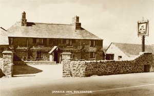 Jamaica Inn, Bolventor, Cornwall, bekannt für seine Verbindung mit dem Schmuggel in Cornwall und gefeiert im gleichnamigen Buch von Daphne Du Maurier von English Photographer