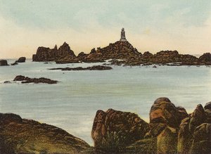 Jersey: Corbiere-Leuchtturm (Farbfoto)