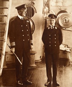 König Edward VIII. als Seekadett auf der H.M.S. Hindustan, 1910 von English Photographer