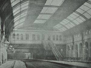 Kings Cross Station: Blick auf die Bahnsteige, 1862