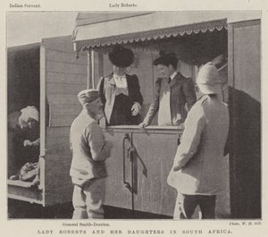 Lady Roberts und ihre Töchter in Südafrika von English Photographer