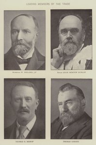Führende Mitglieder des Lebensmittelhandels (s/w Foto) von English Photographer