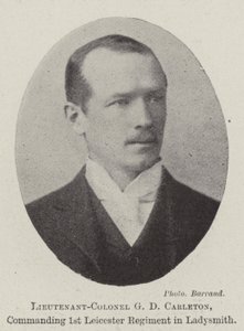 Oberstleutnant G D Carleton, Kommandeur des 1. Leicester Regiments in Ladysmith von English Photographer