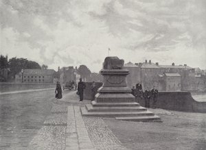 Limerick, Der Vertragsstein, Thomond Brücke und Schloss von English Photographer