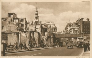Blick auf Ludgate Hill, London von English Photographer