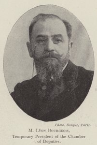 M. Leon Bourgeois, vorübergehender Präsident der Abgeordnetenkammer von English Photographer