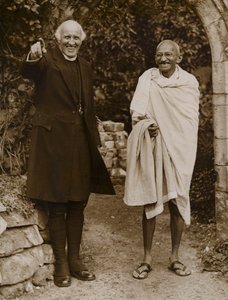 Mahatma Gandhi, indischer Führer der Unabhängigkeitsbewegung von der britischen Herrschaft