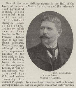 Maitre Labori, Anwalt von Dreyfus von English Photographer
