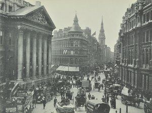 Mappin und Webb, Cheapside, vom Mansion House Blick nach Westen, City of London, 1895 von English Photographer