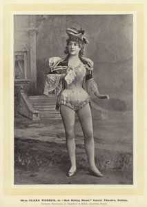 Miss Clara Webber in Rotkäppchen, Gaiety Theatre, Dublin