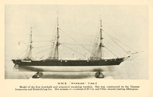 Modell der HMS Warrior