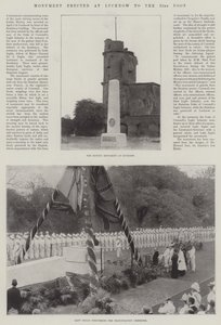 Denkmal errichtet in Lucknow für das 32. Fußregiment