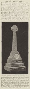 Denkmal von Pater Damien, für die Hawaii-Inseln von English Photographer