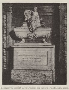 Denkmal für Niccolo Machiavelli in der Kirche S Croce, Florenz
