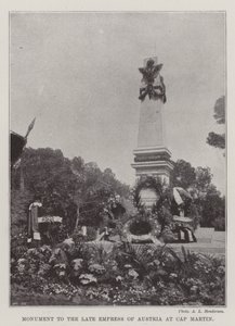 Denkmal für die verstorbene Kaiserin von Österreich in Cap Martin