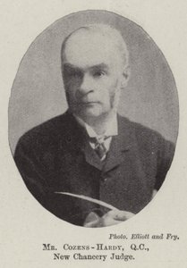 Mr Cozens-Hardy, QC, neuer Kanzleirichter von English Photographer