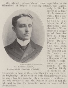Herr Edward Dodson, Entdecker des Hinterlandes von Tripolis