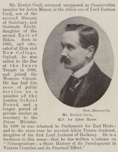 Mr Evelyn Cecil, Abgeordneter für Aston Manor