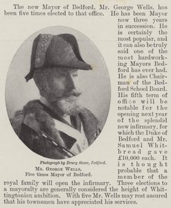 Herr George Wells, fünfmal Bürgermeister von Bedford von English Photographer