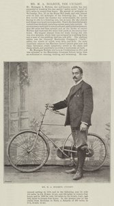 Herr M A Holbein, der Radfahrer