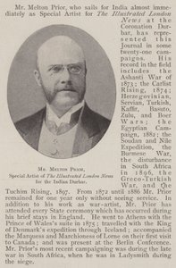 Herr Melton Prior, Sonderkünstler der Illustrated London News für den indischen Durbar von English Photographer