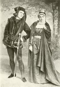 Mr R Mansfield und Miss B Cameron als Richard III und Lady Anne (Gravur)