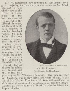 Mr. W Runciman, neuer Abgeordneter für Dewsbury von English Photographer
