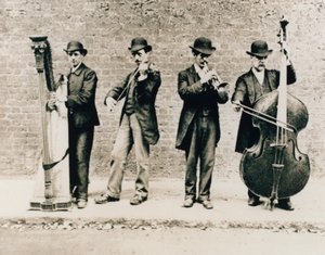 Musiker in Greenwich im Jahr 1884
