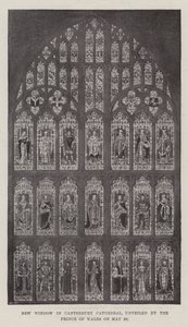 Neues Fenster in der Kathedrale von Canterbury, enthüllt vom Prinzen von Wales am 29. Mai