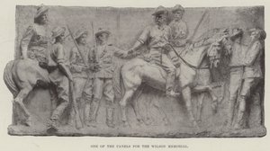 Eines der Paneele für das Wilson-Denkmal von English Photographer