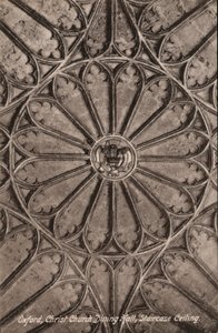 Oxford, Christ Church, Speisesaal, Treppendecke von English Photographer