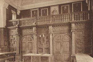 Oxford: Jesus College, Der Hallenbildschirm, ca. 1610