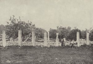 Palast von Herodes, Samaria, die Überreste des Palastes, den Herodes zu Ehren von Augustus baute
