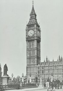 Parliament Square, Westminster LB: Big Ben, 1896 von English Photographer