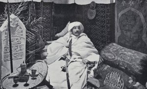 Pierre Loti in seinem Arbeitszimmer (s/w Foto)