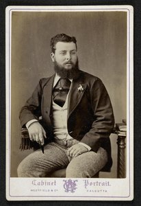 Porträt von Mr. Godfrey Freeman, Indigo-Pflanzer, Lohurria, Bihar, fotografiert in Kalkutta