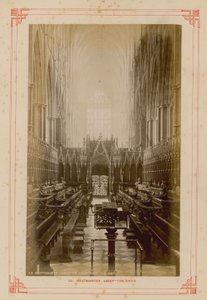 Postkarte des Chors der Westminster Abbey von English Photographer