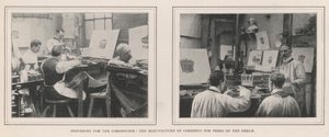 Vorbereitungen für die Krönung, die Herstellung von Kronen für die Peers des Reiches von English Photographer