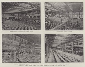 Vorbereitungen für die Ulster-Konvention in Belfast von English Photographer