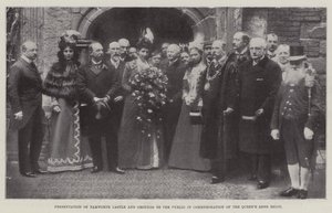 Übergabe von Tamworth Castle und Gelände an die Öffentlichkeit zur Erinnerung an die lange Regierungszeit der Königin, 27. Mai 1899