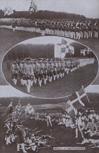Nachstellung der Schlacht von Dettingen, 1743 in Bayern während des Österreichischen Erbfolgekriegs